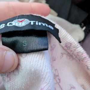 Pink and White Knit Sweater